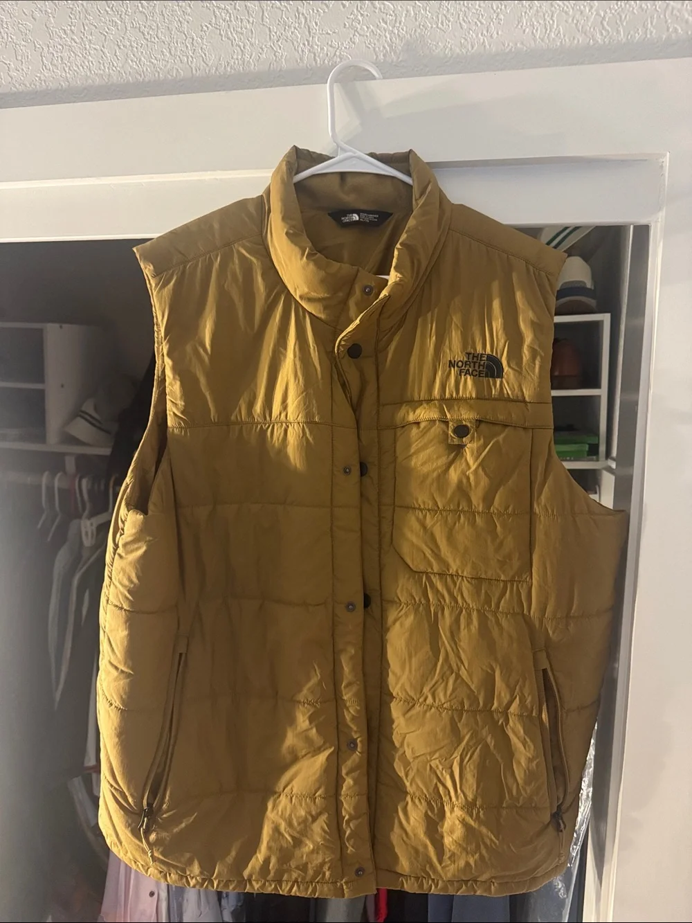 The North Face Golden Yellow Quilted Puffer Vest
